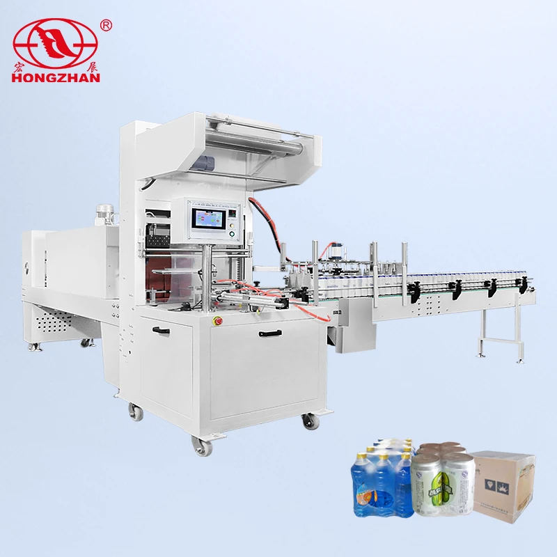 ST6030AF+SM5040 Fully Automatic Cuff Type Film Shrinking Machine, Capable of Connecting to Mineral Water Flow Lines