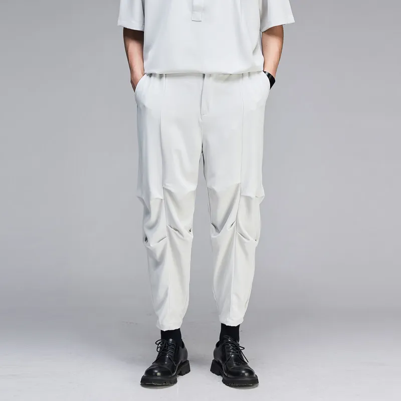 Dark Fashion Low-End Loose Hip-Pop Pants Casual Cropped Breeches Men's