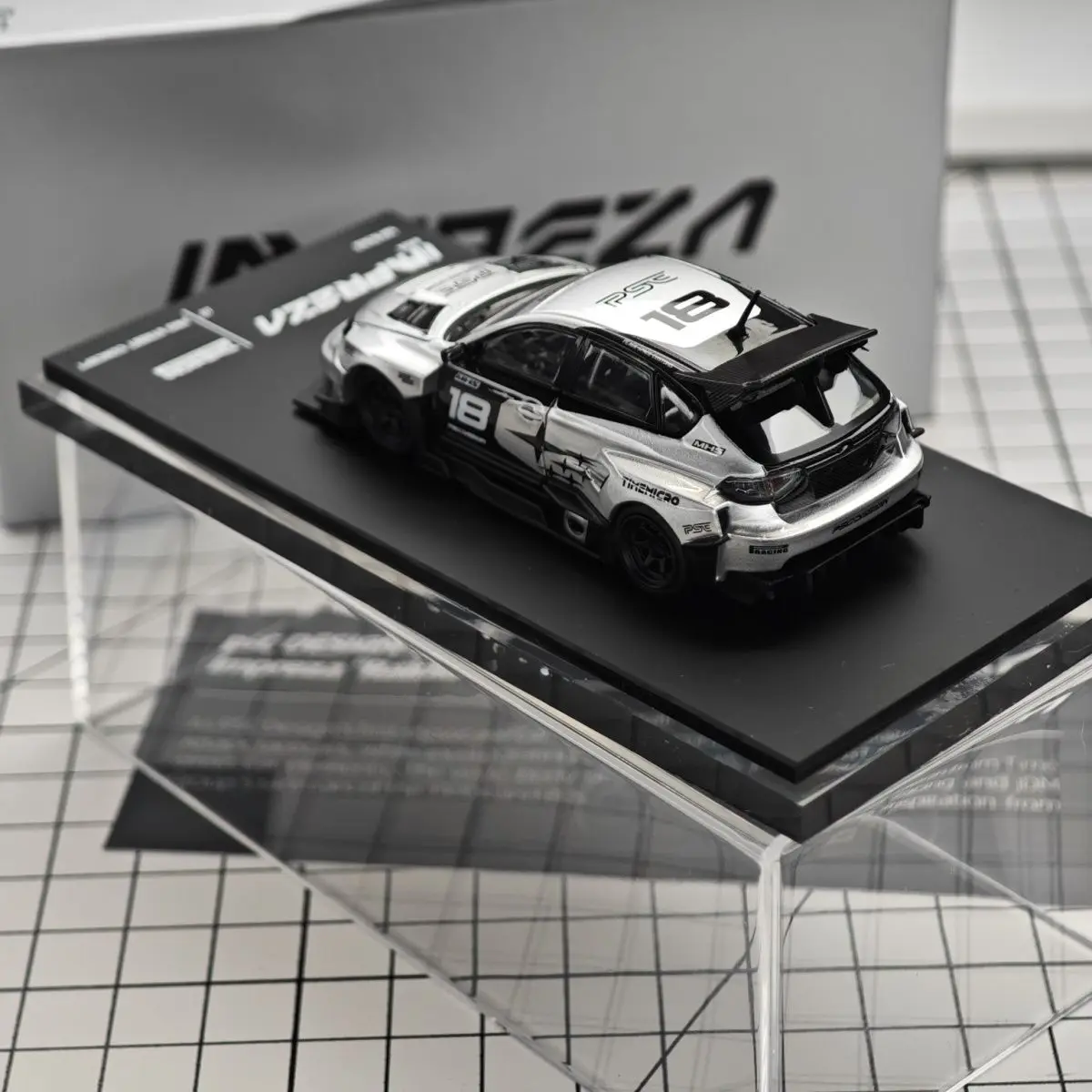 In stock 1: 64 New Product: Leopard Strike - Silver Black - Alloy Cast Static Car Model, Limited Edition, High-end Decor Item