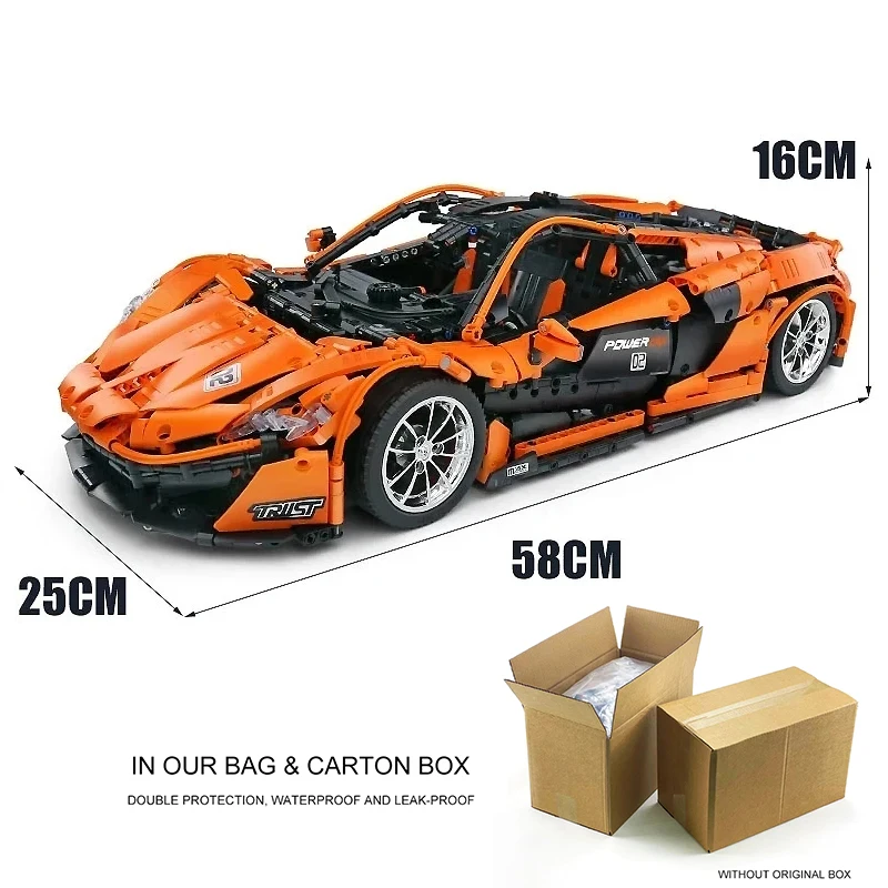 MOULD KING 13090 MOC Technical Super Sports Racing Car Hypercar Model 1:8 Building Blocks Bricks DIY Toy Christmas Gift For Kids