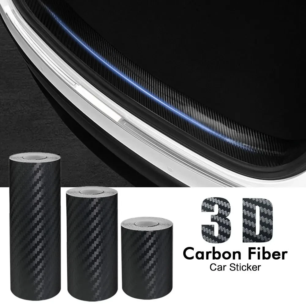 

3D Carbon Fiber Car Sticker Anti-Scratch Waterproof Carbon Fiber Auto Door Sill Side Protector Stickers for Car Accessories
