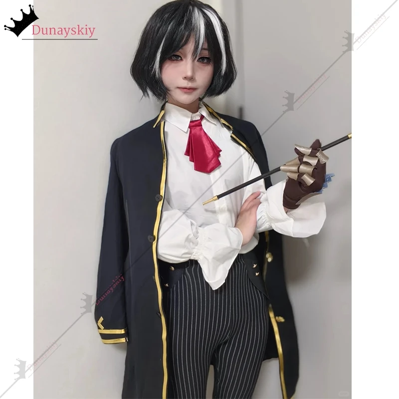 

YiNuo*/Game Library Of Ruina Cosplay Moses Cosplay Costume Coat Moses Wig Adult Women Men Halloween Party Roleplay Uniform