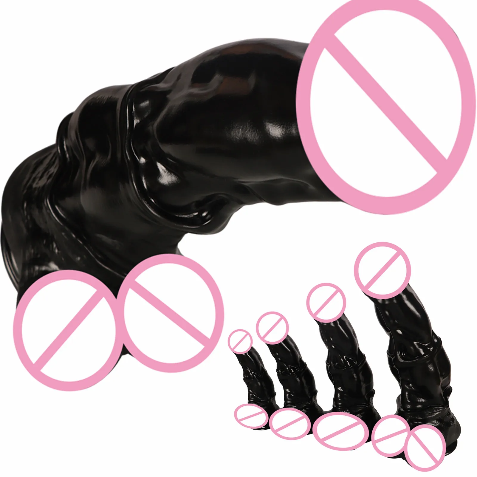 New Animal Dildos Horse Dildo Big Dick-Dildo Huge Penis Anal Butt Plug G-spot Suction Cup Adult Sex toys for man women anal butt