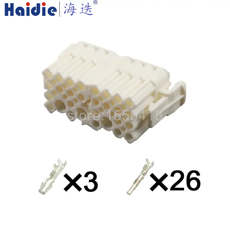 1-10 sets 29pin auto plastic wiring harness plug electric cable unsealed connector HD3291-1.5-3.5-21