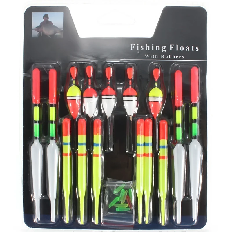 1 ~ 10 pezzi boa verticale galleggianti da pesca in mare dimensioni assortite per la maggior parte dei tipi di pesca con attacco gomme esche da pesca pesca