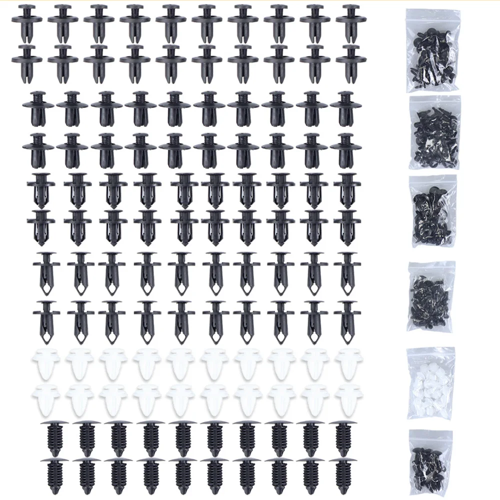 자동차 패스너 클립 펜더 리벳 클립, 바디 푸시 핀 리벳 범퍼 문짝 트림 패널 리테이너, 자동차 인테리어 액세서리 클립, 6 사이즈 