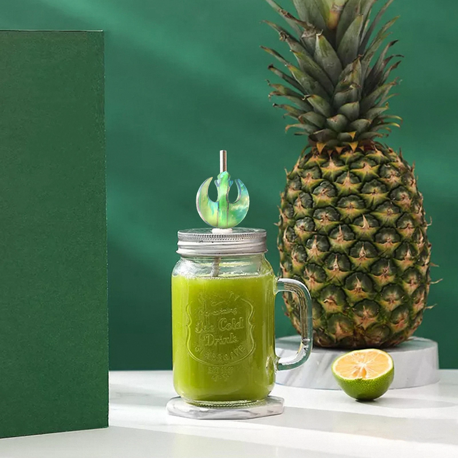 

2Pcs Straw Topper Silicone Molds DIY Resin Casting Craft Molds Decorative DIY Gift Tools Straw Decoration Moulds