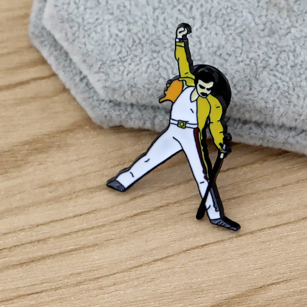 Classic Freddie Mercury The Rock Band Queen Music Lovers Enamel Brooch Pins Badge Lapel Pins