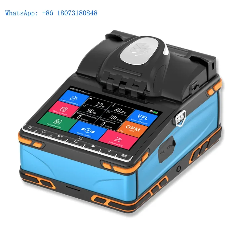 Support OEM Multiple Function optical fiber fusion splicer 6 Motor fiber core alignment fiber optic splicing machine