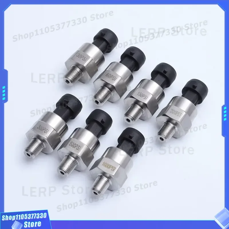 4-20mA 0-10V Water Oil Pressure Sensor Transmitter Liquid Air Gauge 0-5V Signal Output Industrial Measurement Device for