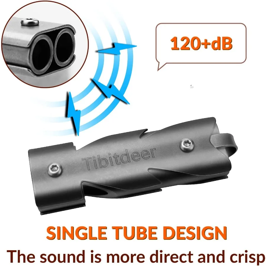 チタン製緊急ホイッスル 120db 安全ホイッスル キーチェーンリング付き アウトドア キャンプ ハイキング ボート バックパッキング 釣り カヤック用