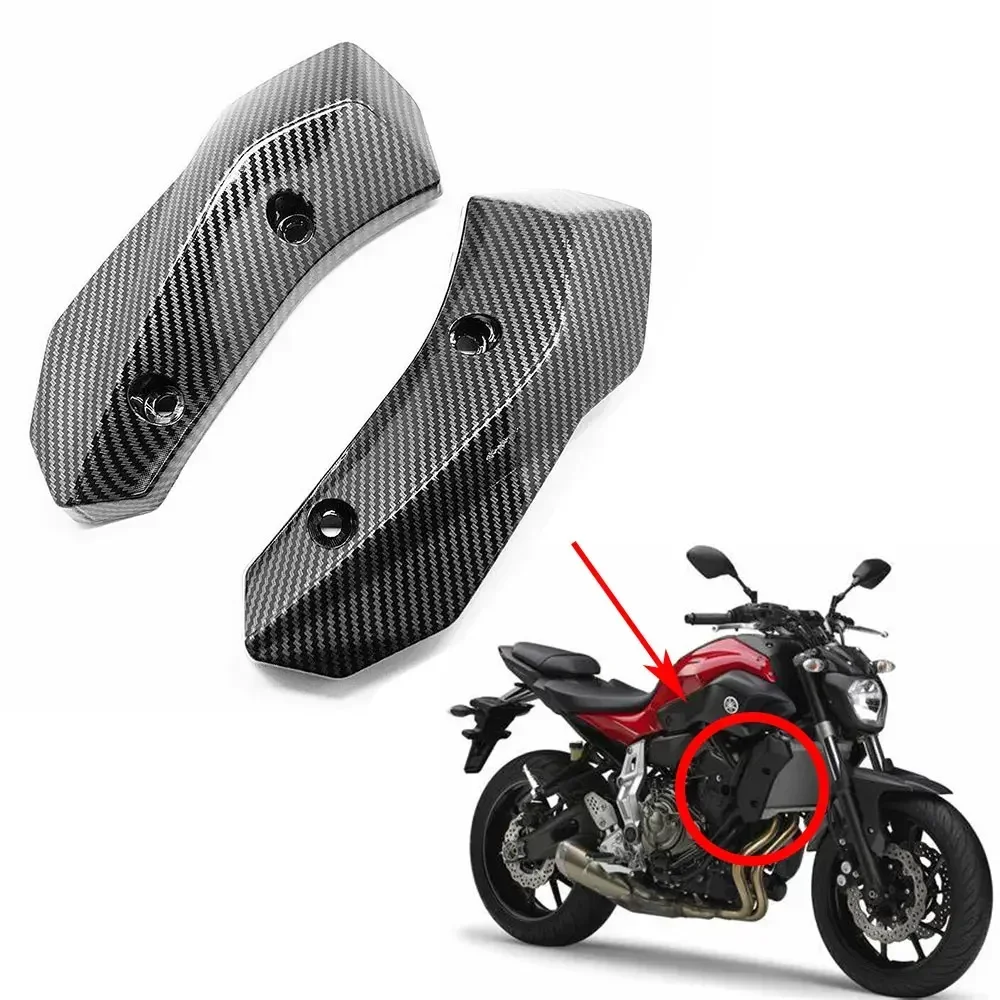 MT07 ABS Side Radiator Cover Grille Guard Fairing For YAMAHA FZ07 MT-07 2014 2015 2016 2017 Hydro Dipped Carbon Fiber Finish