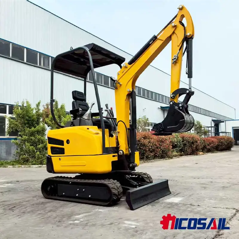 

Mini Crawler Excavator - Hydraulic, Designed for Precise Work in Construction & Agriculture