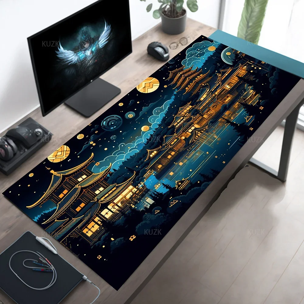 

Japanese Fantasy table mat Fantasy Gaming Keyboard mat Cute rubber oversized gaming mat Office accessories Endless mousepad XXL