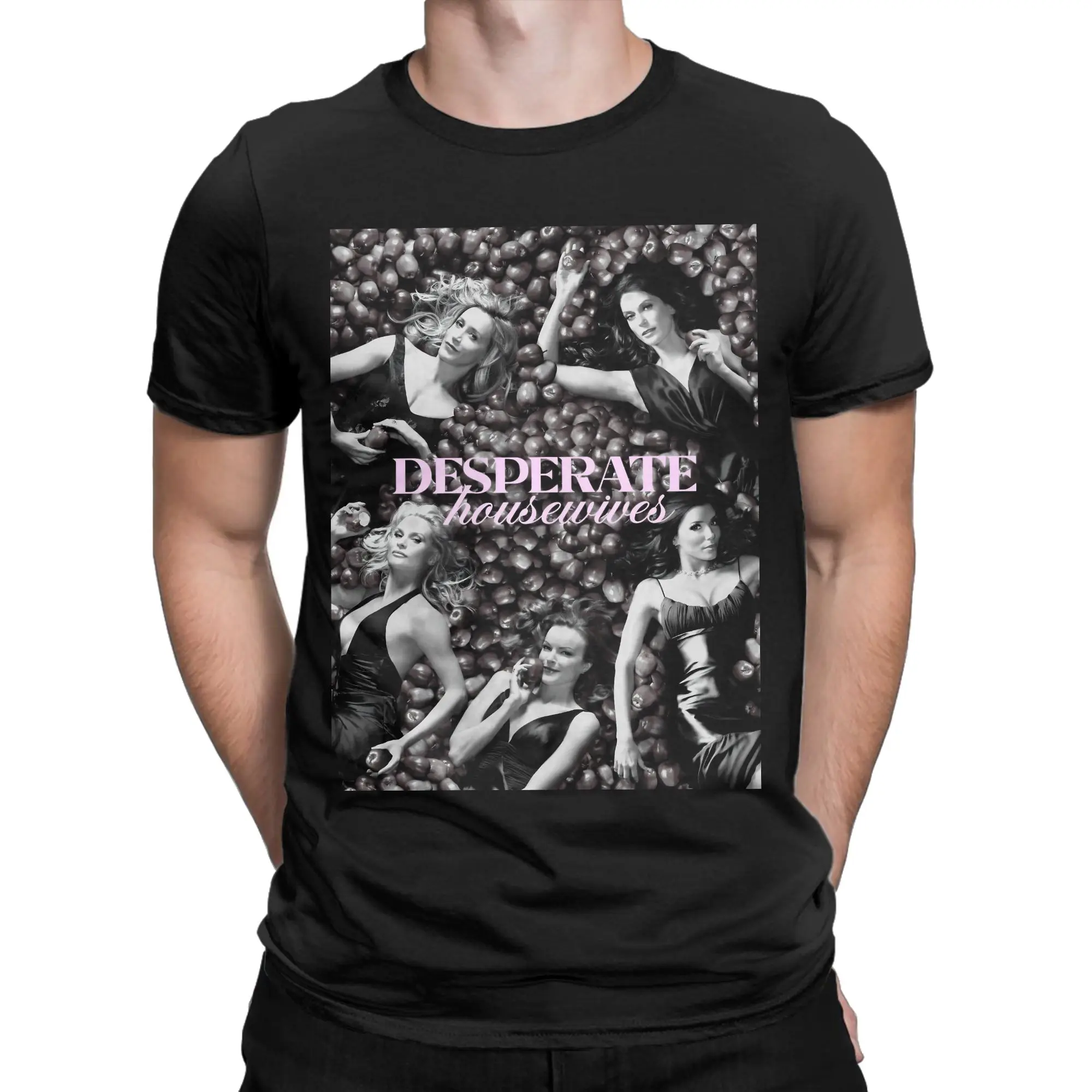 Men's T-Shirt Desperate Housewives TV Creative 100% Cotton Tees Short Sleeve Susan Lynette Bree Solis T Shirts Clothing Printed