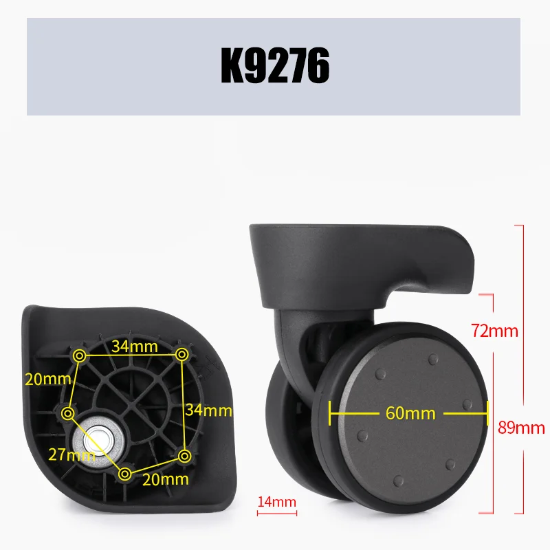 Suitable for MI K9276 Suitcase Carrying Wheel Suitcase Replacement Accessories Replacement Universal Wheel Luggage Repair Pulley