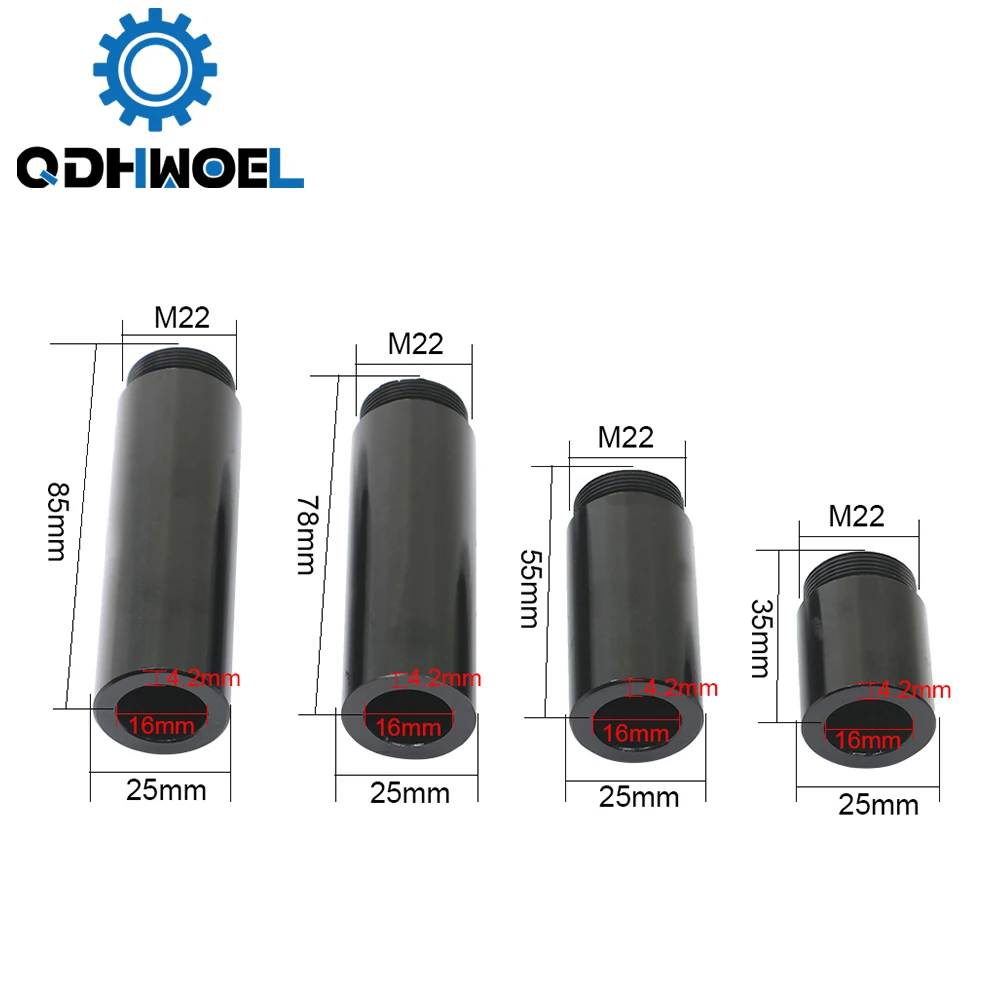 QDHWOEL QDHWOEL Tube Extension Ring CO2 O.D.25mm Lens Tube for CO2 Laser Cutting Machine