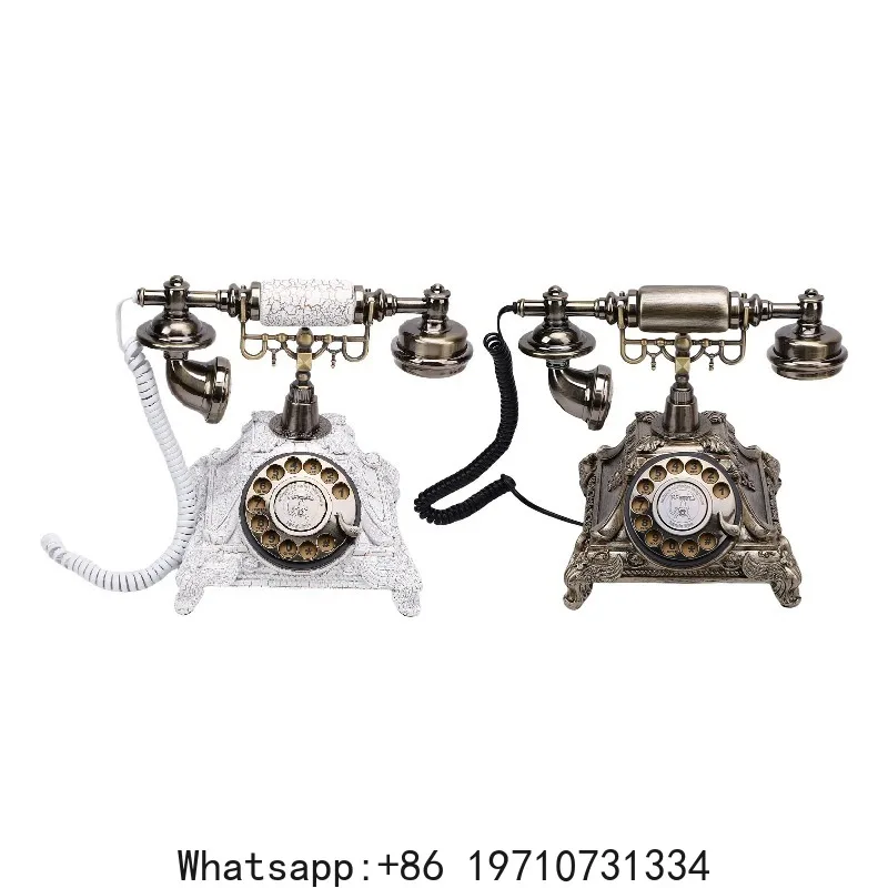 Retro Audio Telephone Audio Guest Book Phone 32G Capacity Vintage Retro Telephone Customized Voice Message for Wedding Party