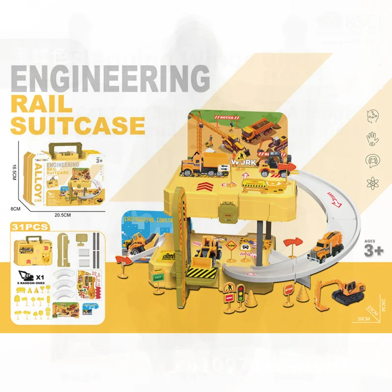 子供用プレイハウスギフトスポーツカーファイアミリタリーポータブルおもちゃ箱駐車場スーツインタラクティブシミュレーション修理ツール用