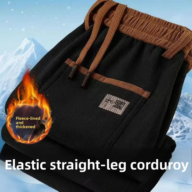 

Мужские рабочие брюки, зимние брюки с подкладкой на стройке, осенне-зимняя теплая рабочая одежда, офисная одежда большого размера