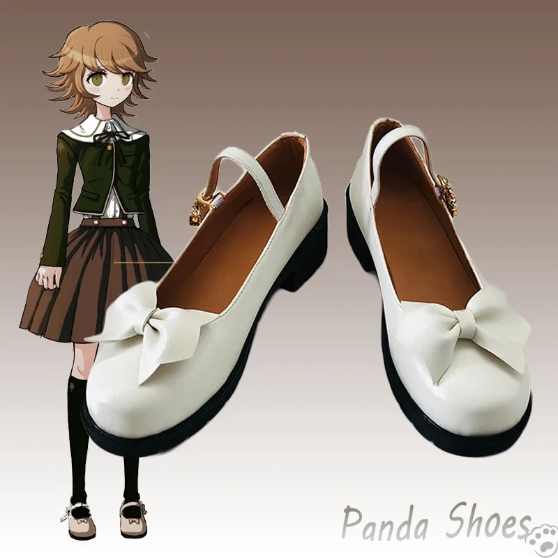 

Danganronpa Fujisaki Chihiro Cosplay Shoes Anime Game Cos White Boots Dangan Ronpa Cosplay Costume Prop Shoes for Con Halloween