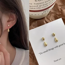 FTCY Water Drop Earrings For Women Irregular Geometry Claw Stud Earrings Luxury Korean Female Summer Jewelry