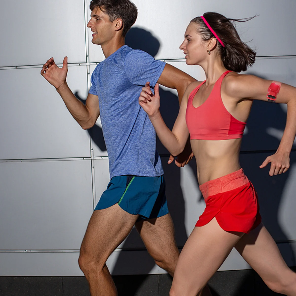 2 قطعة Led تشغيل الضوء الأحمر ليلة السلامة الذراع الساق الفرقة المحمولة مشرق للمشي الركض الدراجات الرياضة في الهواء الطلق التخييم المشي لمسافات طويلة #3