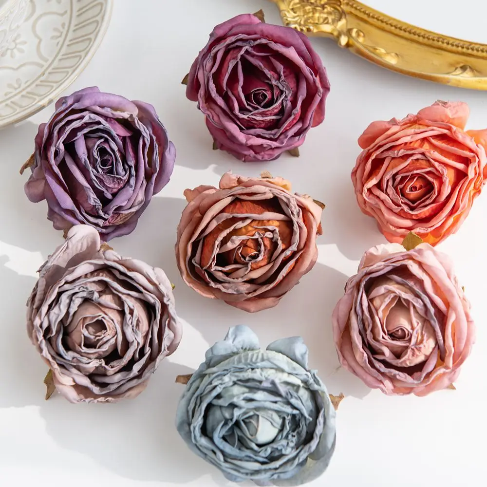 5 Stück künstliche Rosen, ideal für Hochzeitsdekoration, Brautstrauß, Kränze, Vasen, Garten, Wanddekoration, Partydekoration, zum Selbergestalten, als Geschenk, zum Valentinstag. – Detail 5