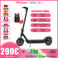 JUICEASE MAX4 PRO Adult Electric Scooter ESMAX Peak 1000W Motor Max Range 45KM 10” Tires 35KM/h Smart App Foldable EScooter