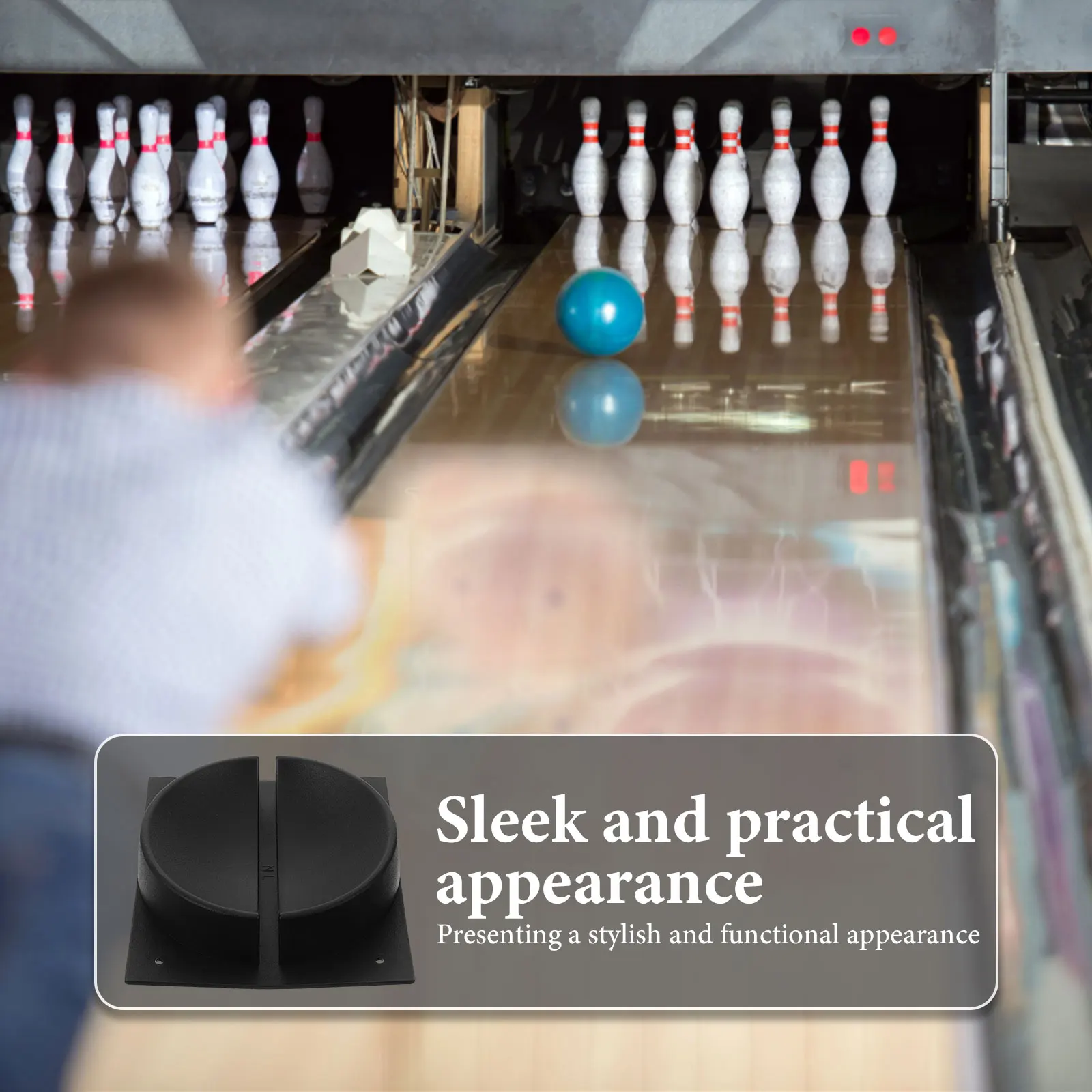 

Bowling Ball Base Holder Stable Support Quality Materials Long Use Easy Design Multifunctional Stand Plastic Rack Sports Hall