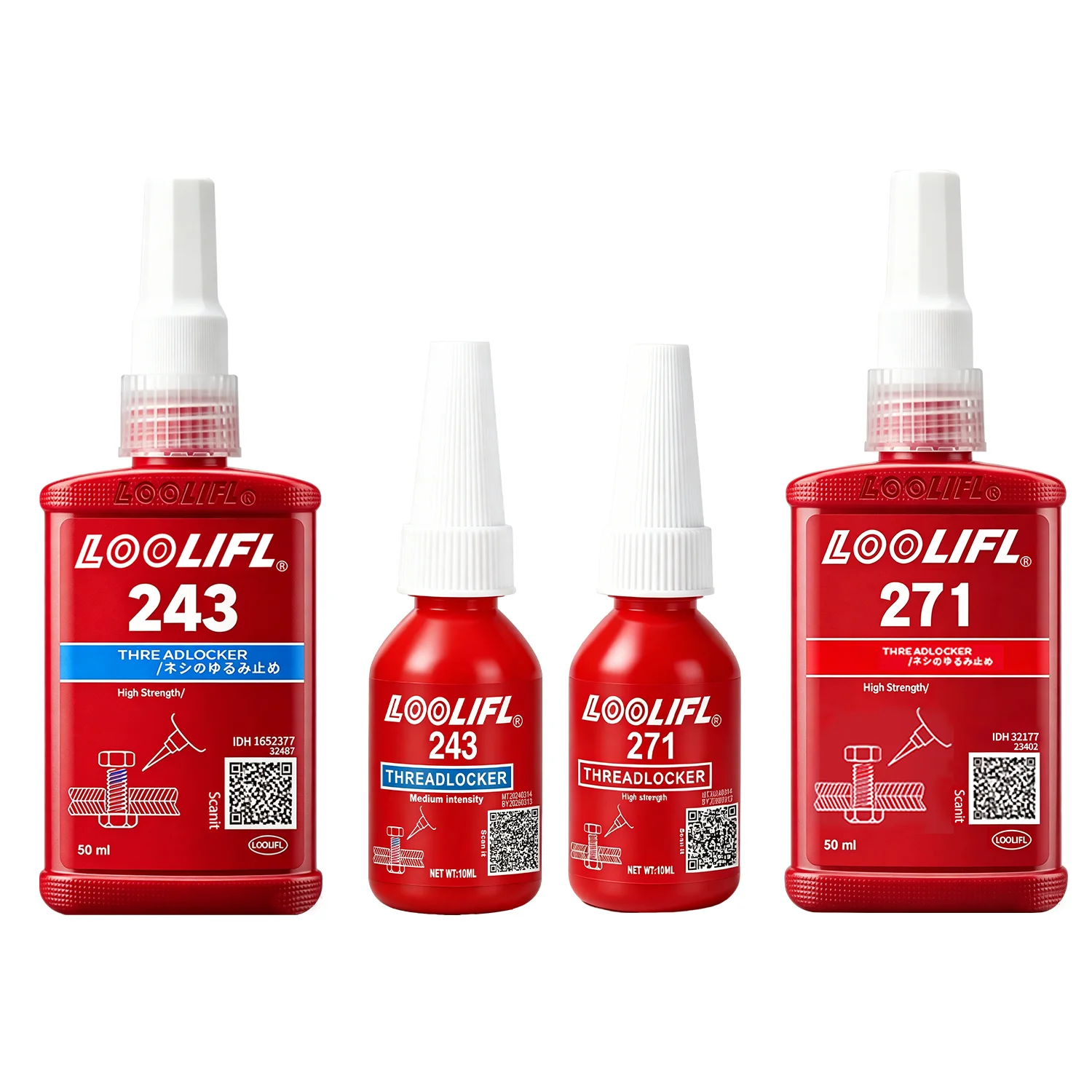 243 271 50g Anaerober Roter Schraubenkleber Schraubensicherung Gewindesicherung Stark Rutschfest Befestigungsgewinde-Sicherung Anti-Lose Hohe Festigkeit – Detail 8