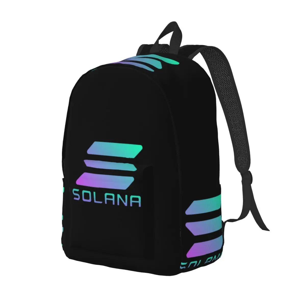 Solana Cryptocurrency - Sac à dos Solana SOL, sac à dos de grande capacité pour enfants, sac d'école, sacs à bandoulière pour hommes et femmes