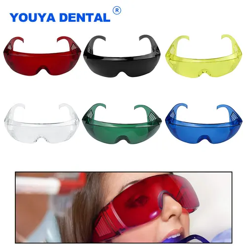 Imagen 1 del producto 1 Uds gafas protectoras para ojos dentales gafas de protección UV para escudo a prueba de polvo gafas de odontología gafas antigolpes