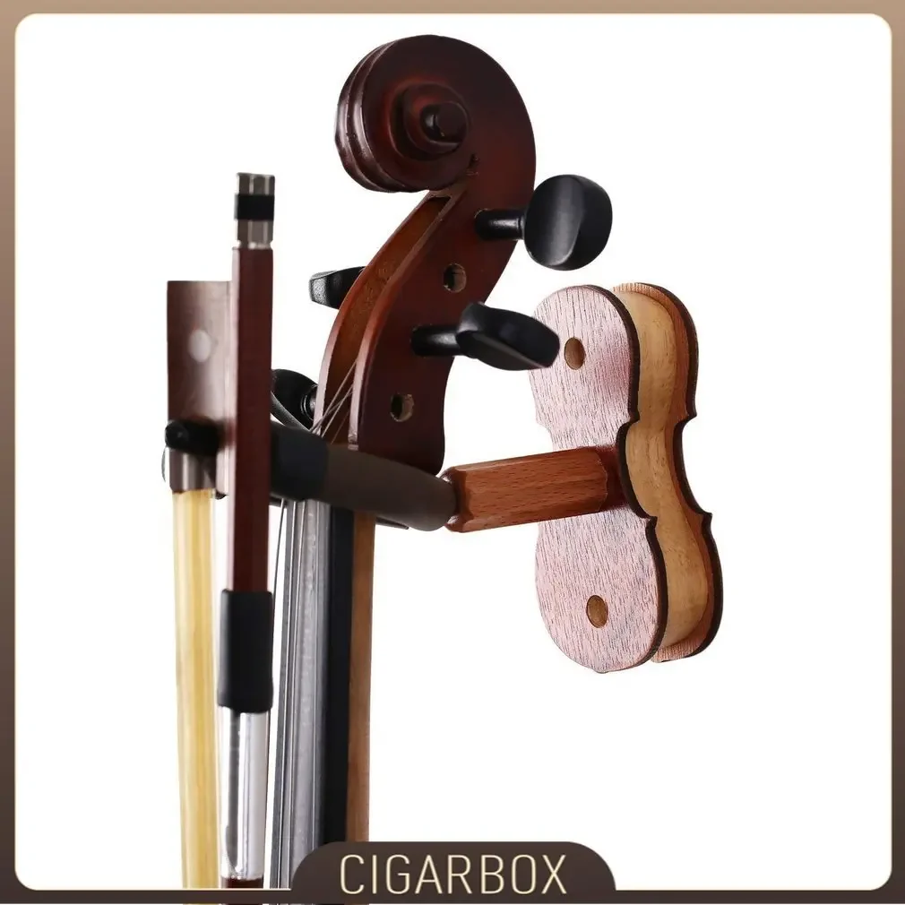 Violin Special Wall Hangers Solid Wood Base Sturdy Wall Hooks Home Studio Violin Wall Hangers