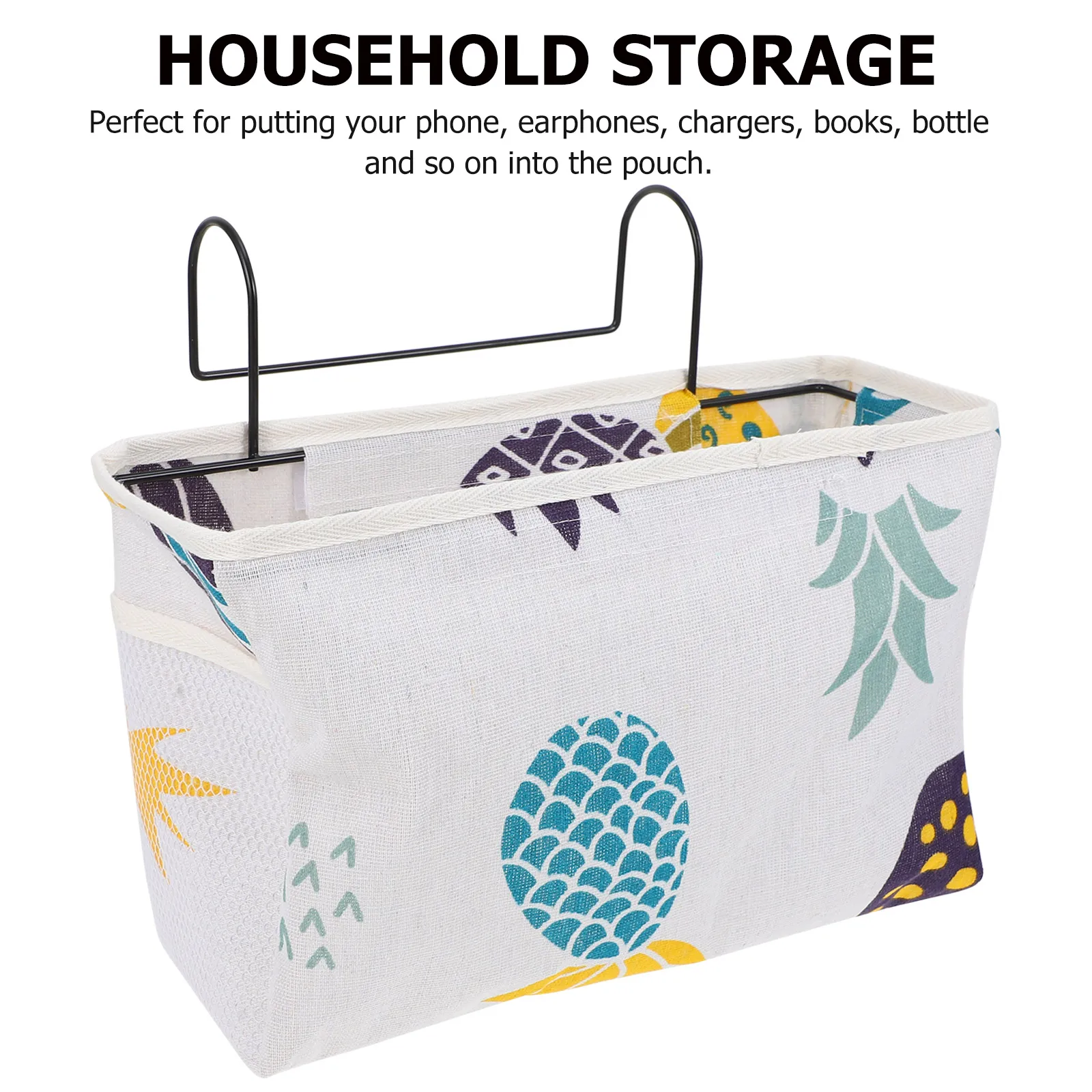 

Basket Storage Artifact Cloth Pouch Dorm Sundries Organizer Decorate Glasses Books Holder Bedside Student