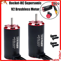 Surpasshobby Rocket-Rc Supersonic V2 Brushless Motor for 1/8 1/10 RC Car Off-Road Boat Temp/Sensor Port 3650 3660 3665 3670 3674