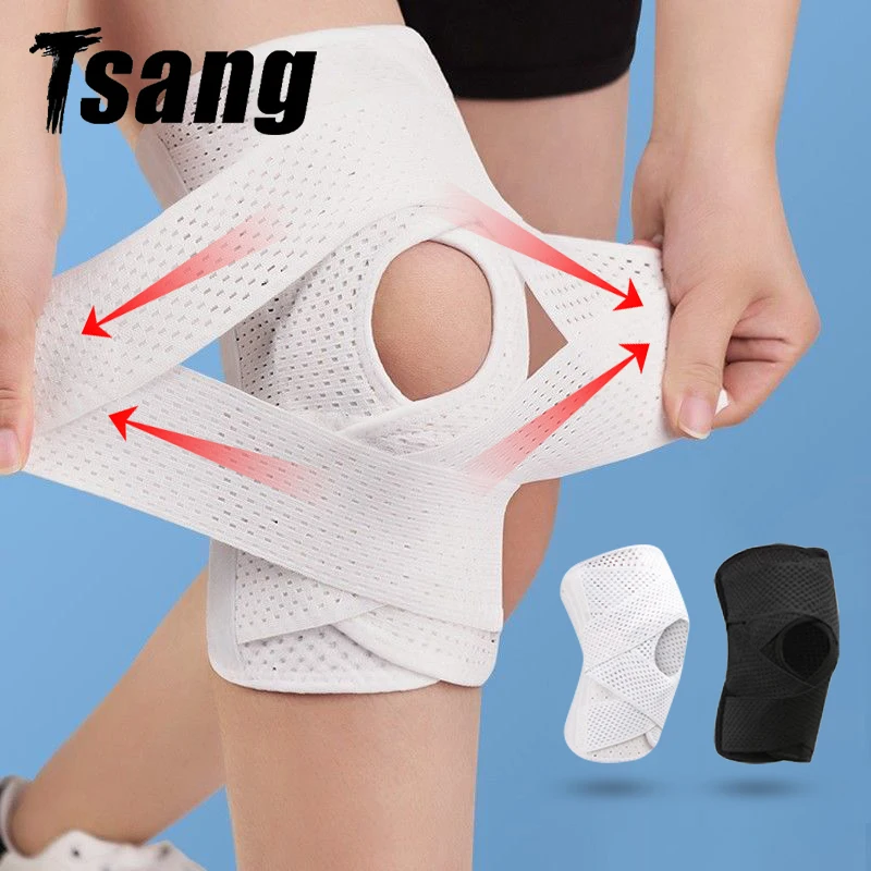 1PC Equestrian Protector Sports Kneepad Men Women Pressurized Elastic Knee Pads Arthritis Joints Protector Fitness Volleyball