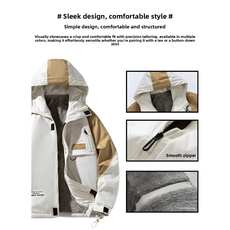 

Winter American-style Workwear Cotton-padded Jackets Jacket Trendy Brand Oversized Black Cotton-padded Jacket Winter Short Coat