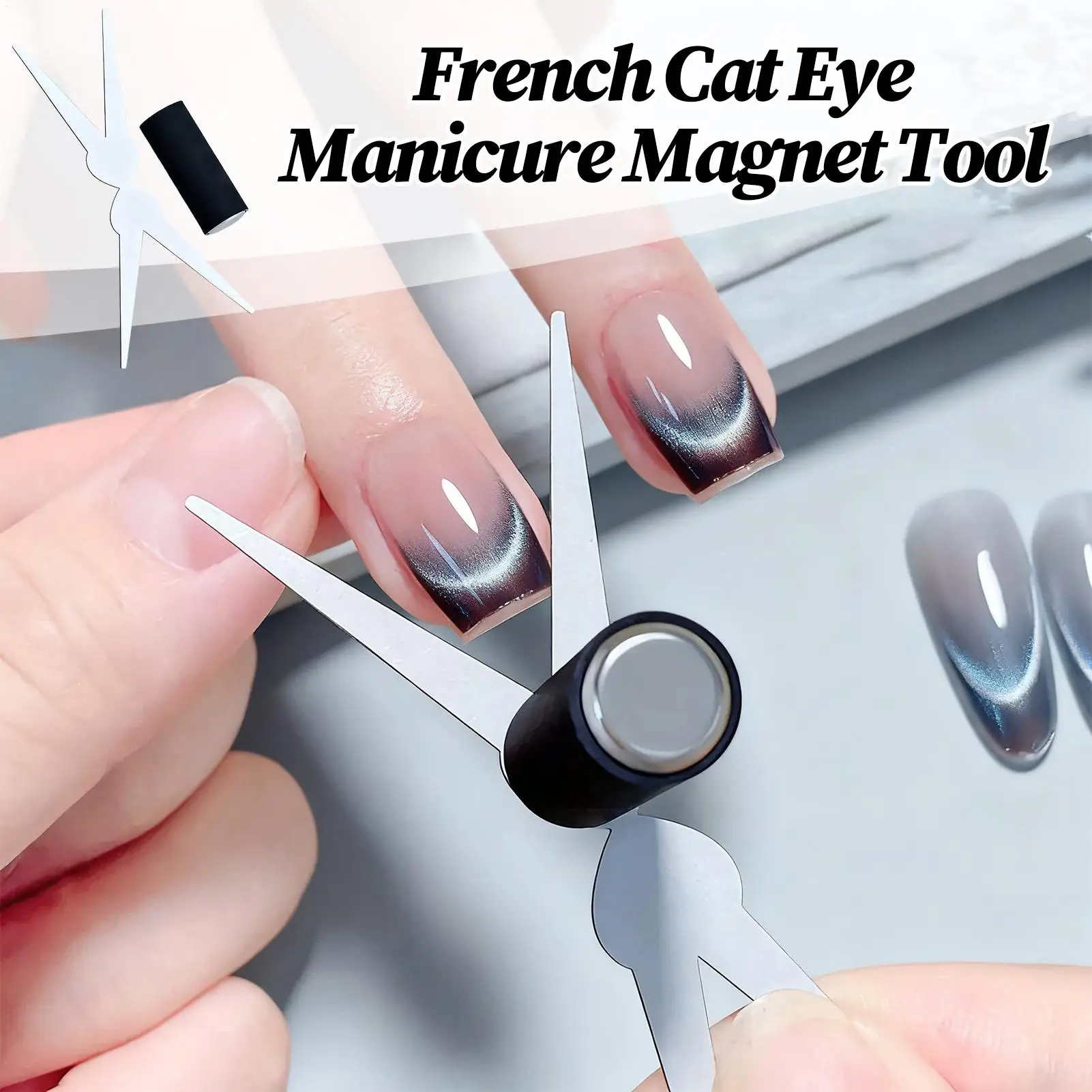 Nail Polish Magnet Scratch-resistant Double-head Nail Tool Manicure Magnetic Tool for Wedding Salon Studio Party Daily Commuting