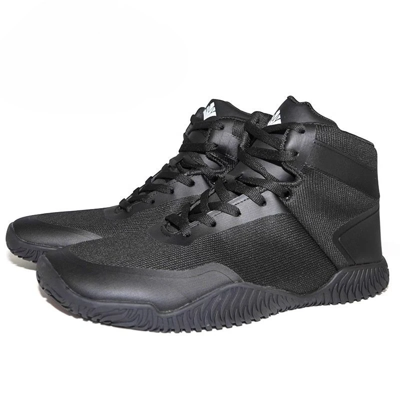 

2026 Black White Wrestling Sneakers For Unisex Rubber Sole Couples Boxing Sport Shoe Hard-Wearing Gym Training Shoes Men Women
