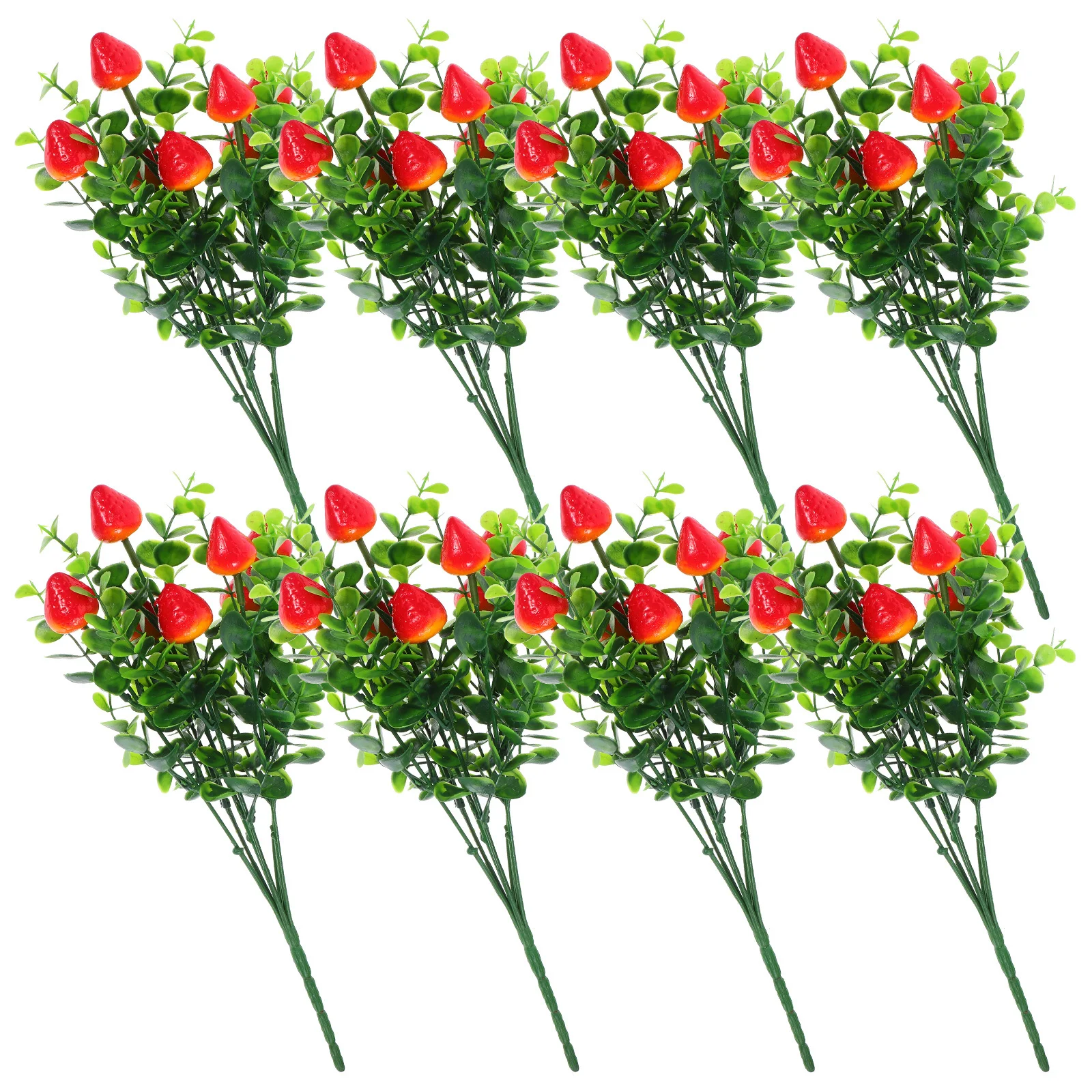 

8Pcs Creative Fruits Ornaments Faux Eucalyptus Bouquet Home Decorations Elegant Freshness Ideal for Busy Lifestyles