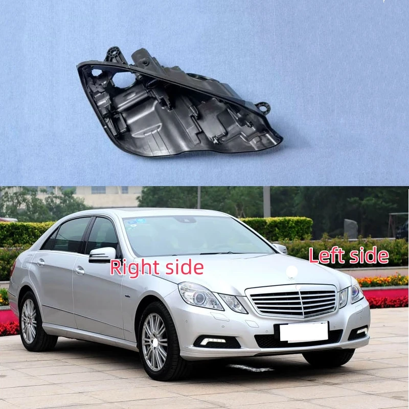 For Mercedes Benz E-Class W212 2009 2010 2011 2012 Headlamp Base Headlight Rear Shell Replace Headlight House Black rear shell
