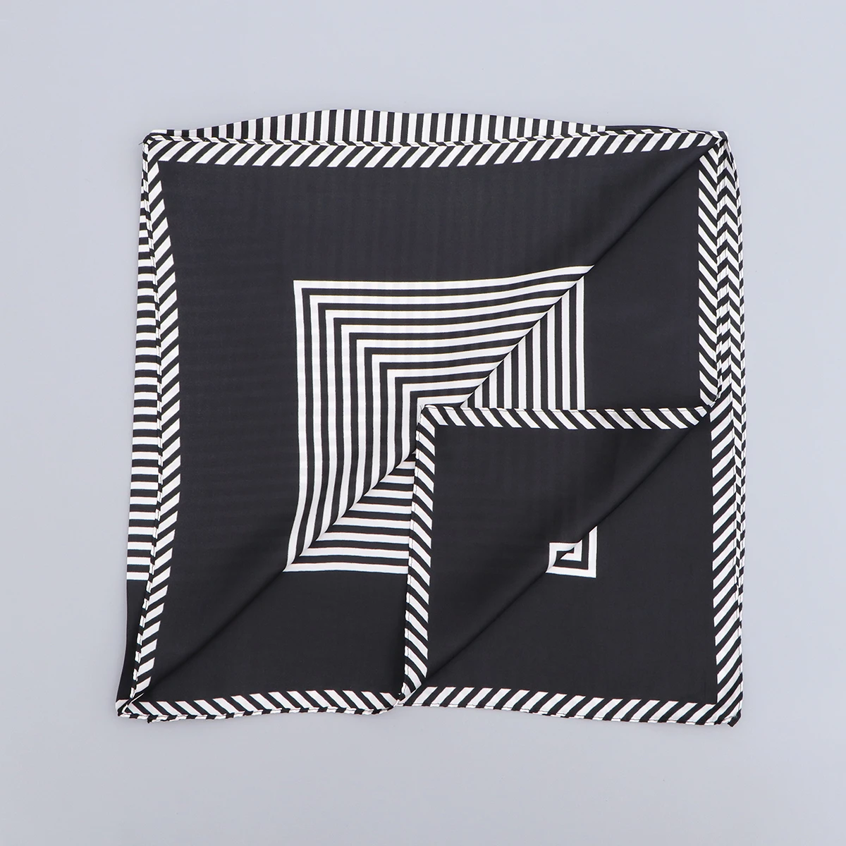

Silk Neck Women Small Square Kerchief Smooth Premium Bandana Flight Office Bandana Attendant Scarf