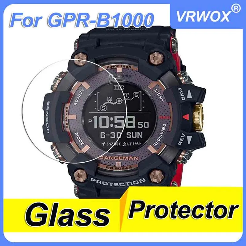 3Pcs Glass For GPR-B1000 GPW-1000 GPW-2000 GBD-800 GBD-H1000 GSW-H1000 GWG-2000 GA2100 Watch Scratch Resistant  Screen Protector