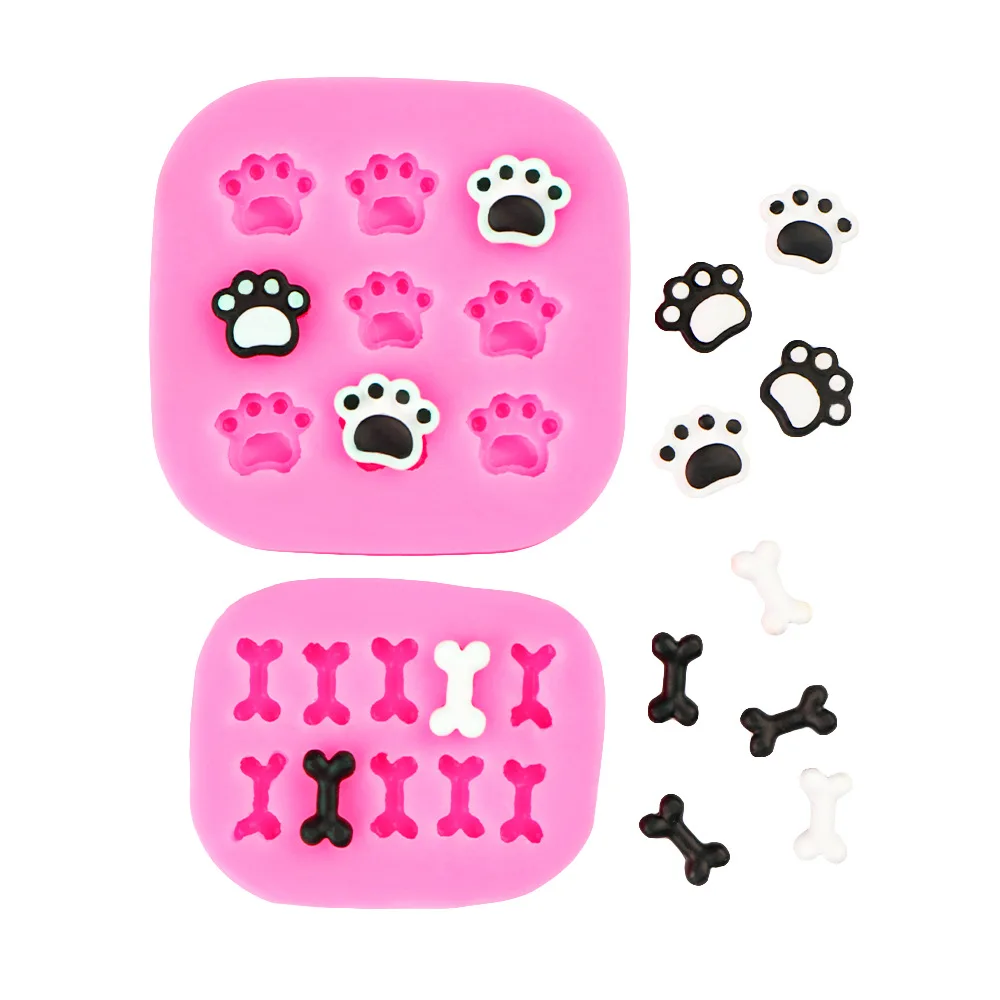 Cat's Claw Bone Ktchen Accessories Silicone Mold Fondant For Baking Pastry Cake Decorating Polymer Clay Resin Candy