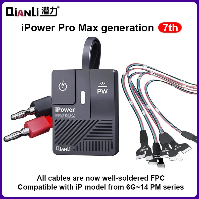 

QIANLI IPower Pro Max Supply Test Cable DC Power Control Test Cable for IP 6G-13 14 Pro Max Battery Data Simulation Testing Tool