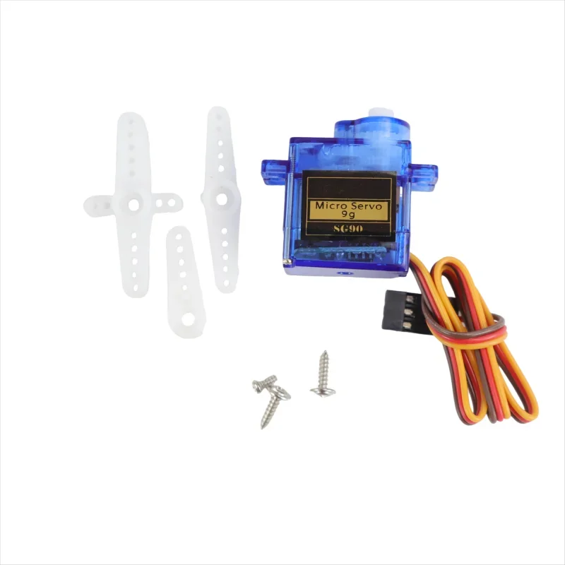Nuevo 1/3/8 Uds SG90 9G Micro servomotor 90-180/360 grados para Micro engranaje de ala fija RC Robot helicóptero avión mini coche