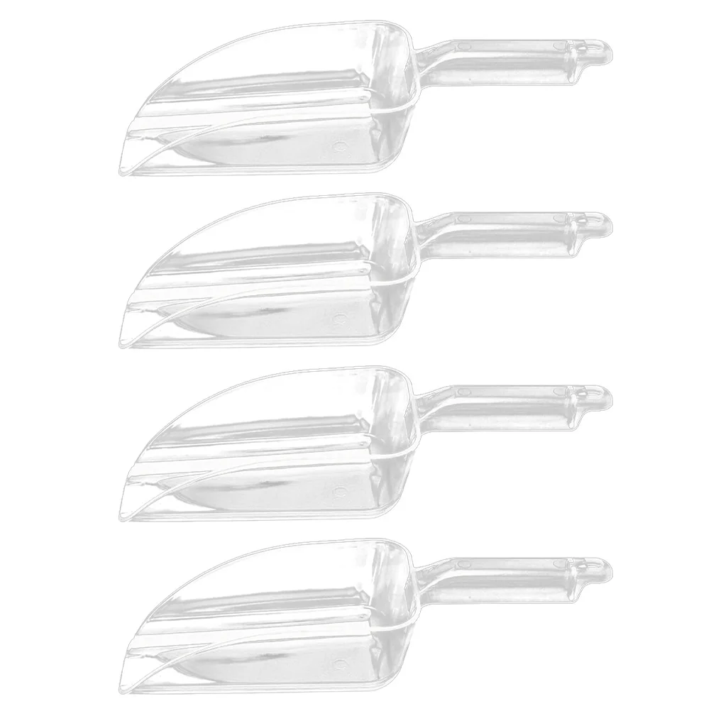 

4 Pcs Popcorn Bases Ice Scooper Cereal Creative Cube Simple Stainless Steel