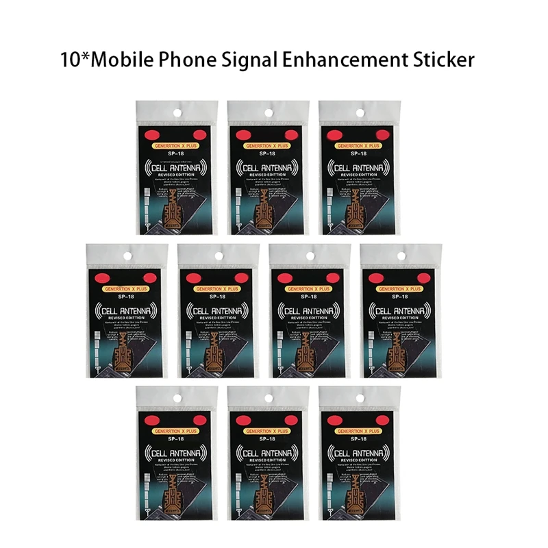 Amplificateur de signal autocollant pour téléphone portable, lot de 10 pièces