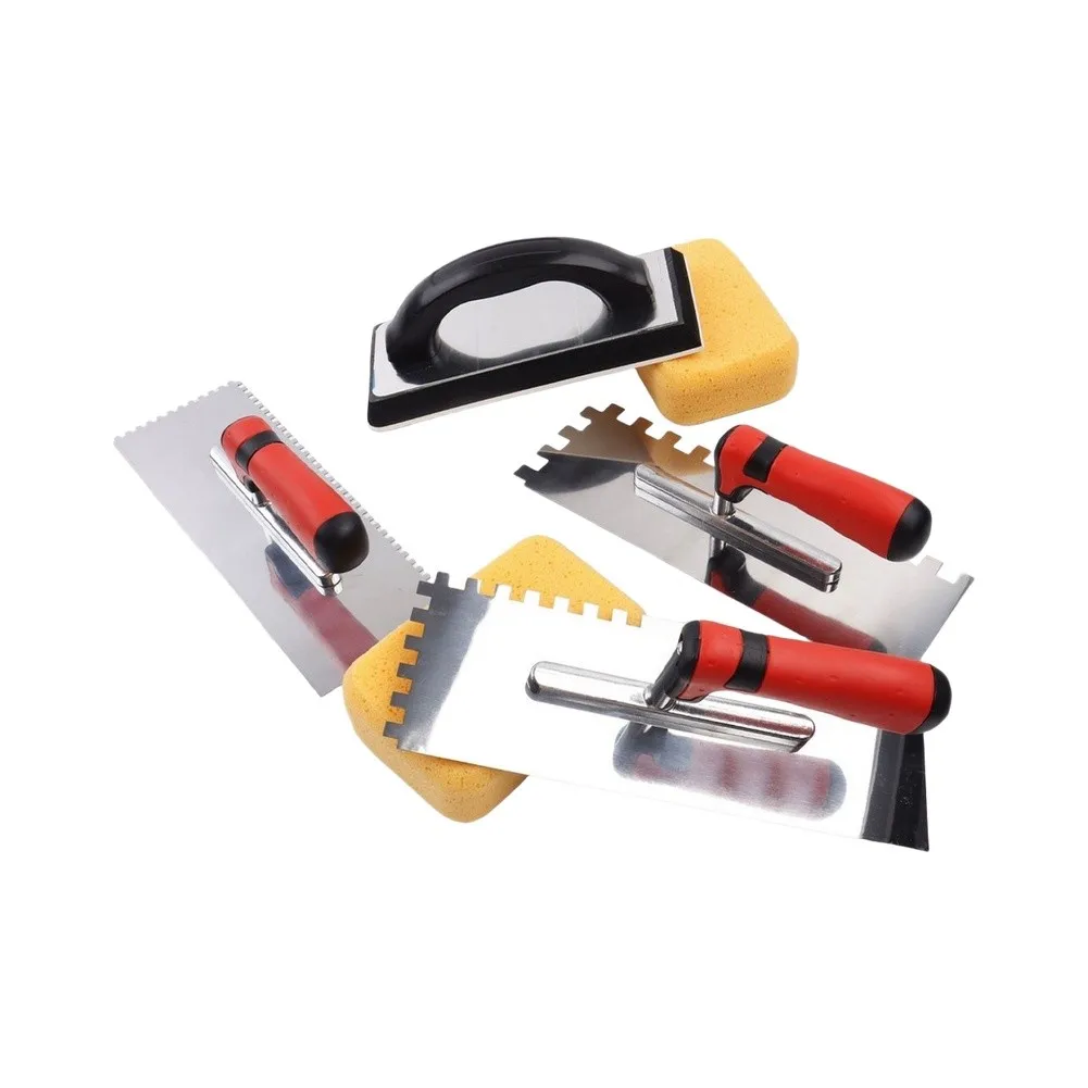15.5*10cm Brick Laying Trowel Ergonomic Handle Trowel Set Tool Part Multi-size Collection Wear Resistant Material
